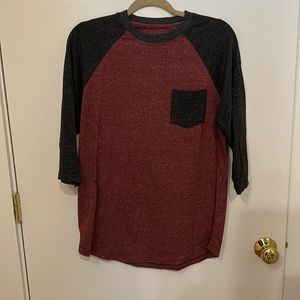 Birch black front pocket baseball shirt